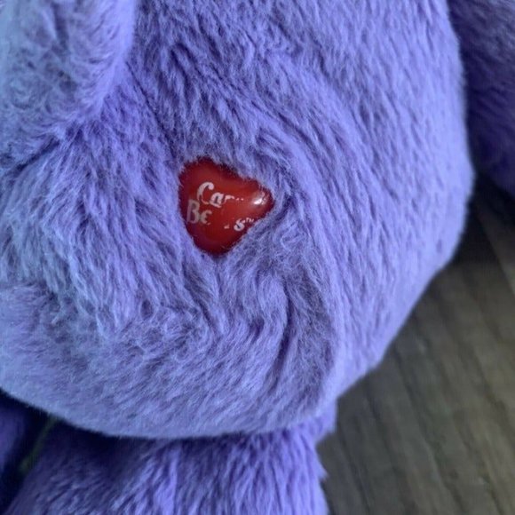 Care Bears Harmony Bear Purple Plush 13" Flower Embroidered Stuffed animal toy - Picture 5 of 7